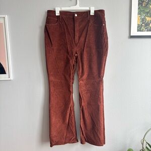 🧡High Waisted Corduroy Flare Pants